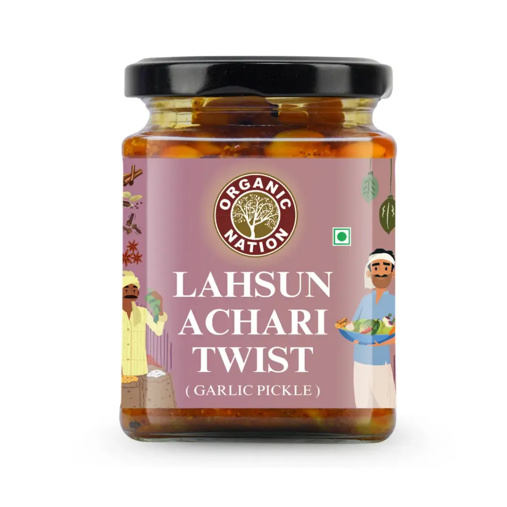 LAHSUN ACHARI TWIST (Garlic Pickle) view 2