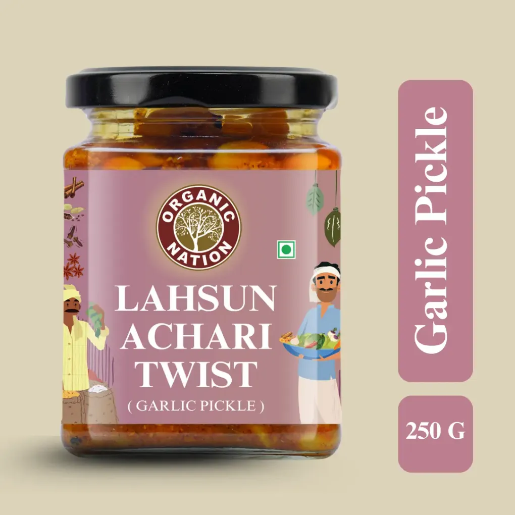 LAHSUN ACHARI TWIST (Garlic Pickle) view 5
