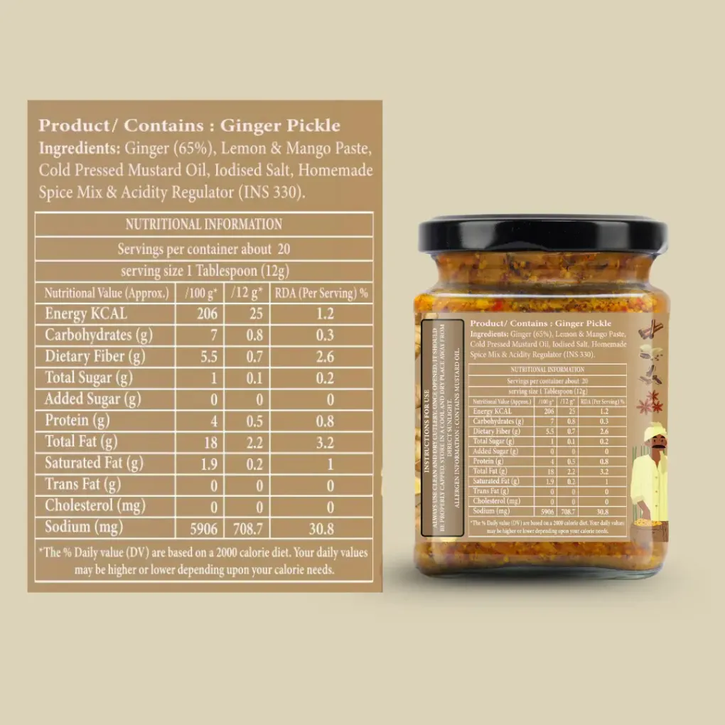 ADRAK ACHARI FUSION (Ginger Pickle) view 5