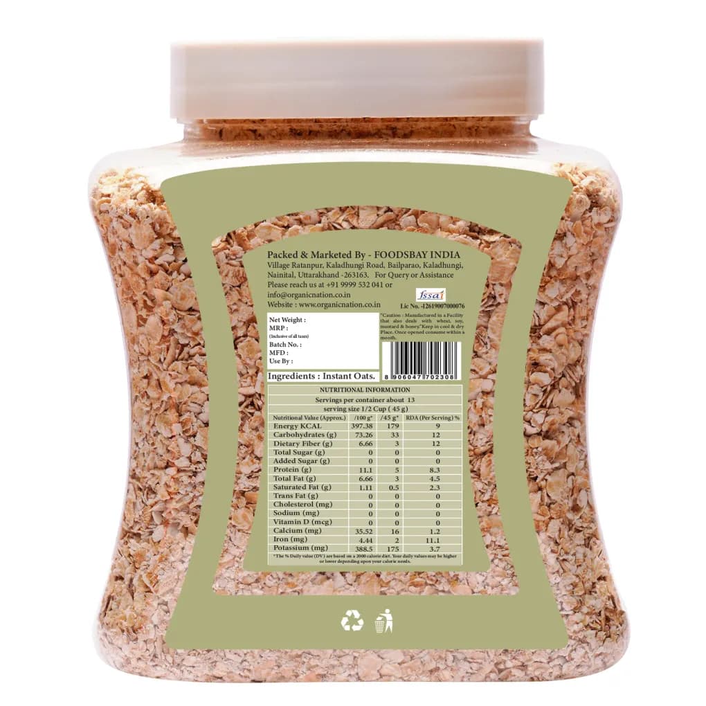 Instant Oats view 1