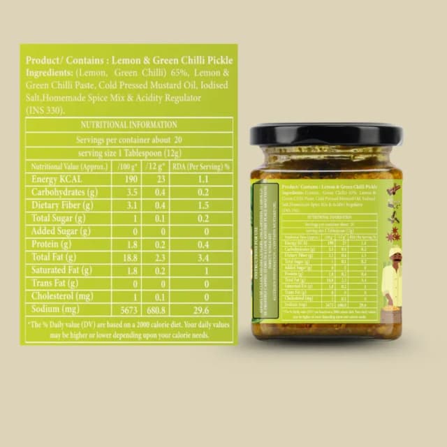 NIMBU MIRCH TWIST (Lemon Chilli Pickle) view 4