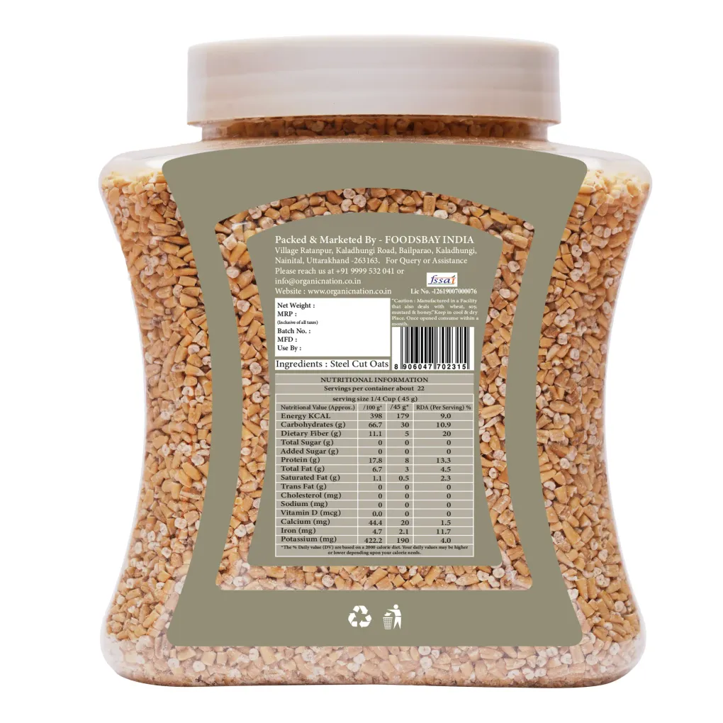 Steel cut Oats
